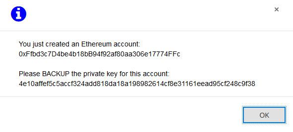 New Etherdelta account created