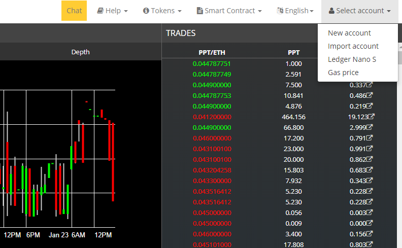 Open an Account on Etherdelta