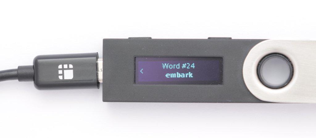 Nano Ledger S 24 Word Embark