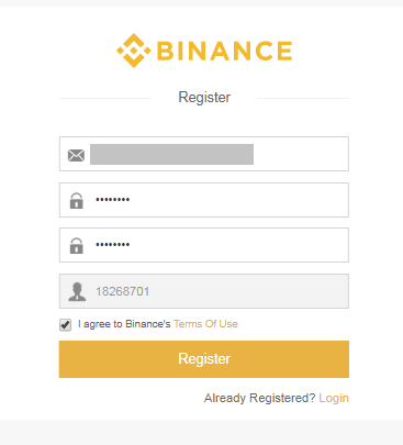 Binance Account Details