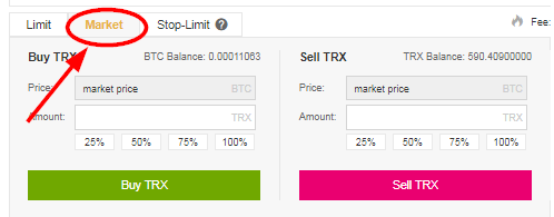 Binance Market Orders