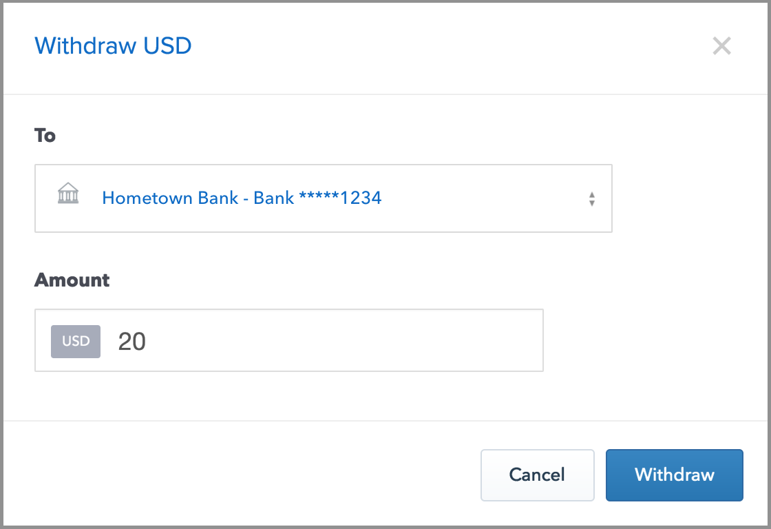 how do i cash out my coinbase