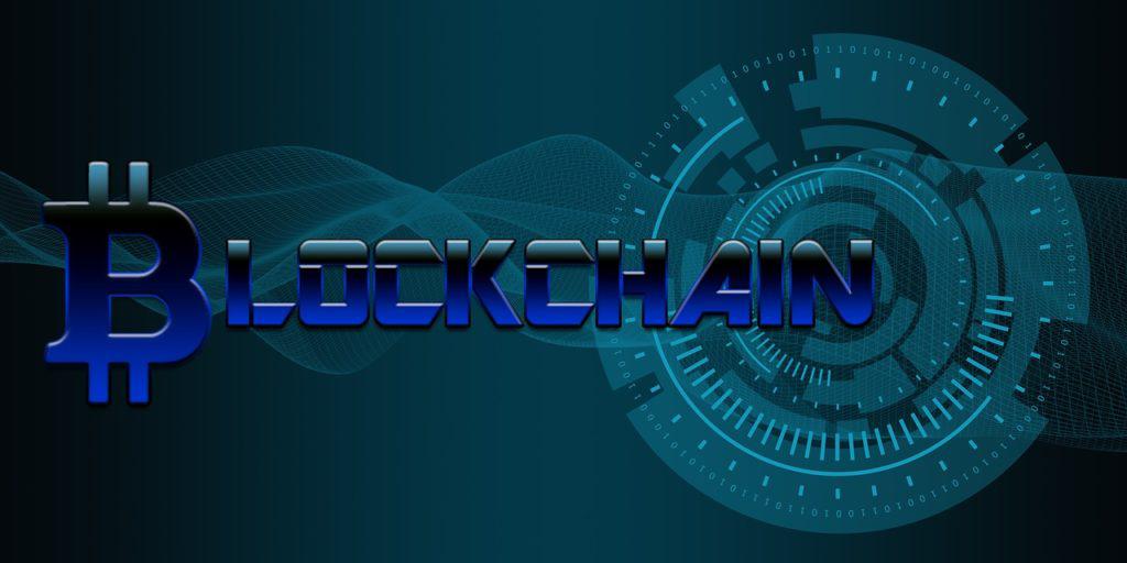 blockchain logo in blue