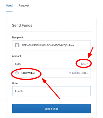 Coinbase USD Wallet Amount