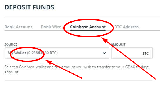 Gdax Coinbase Account