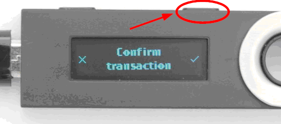 Ledger Nano S Confirmation