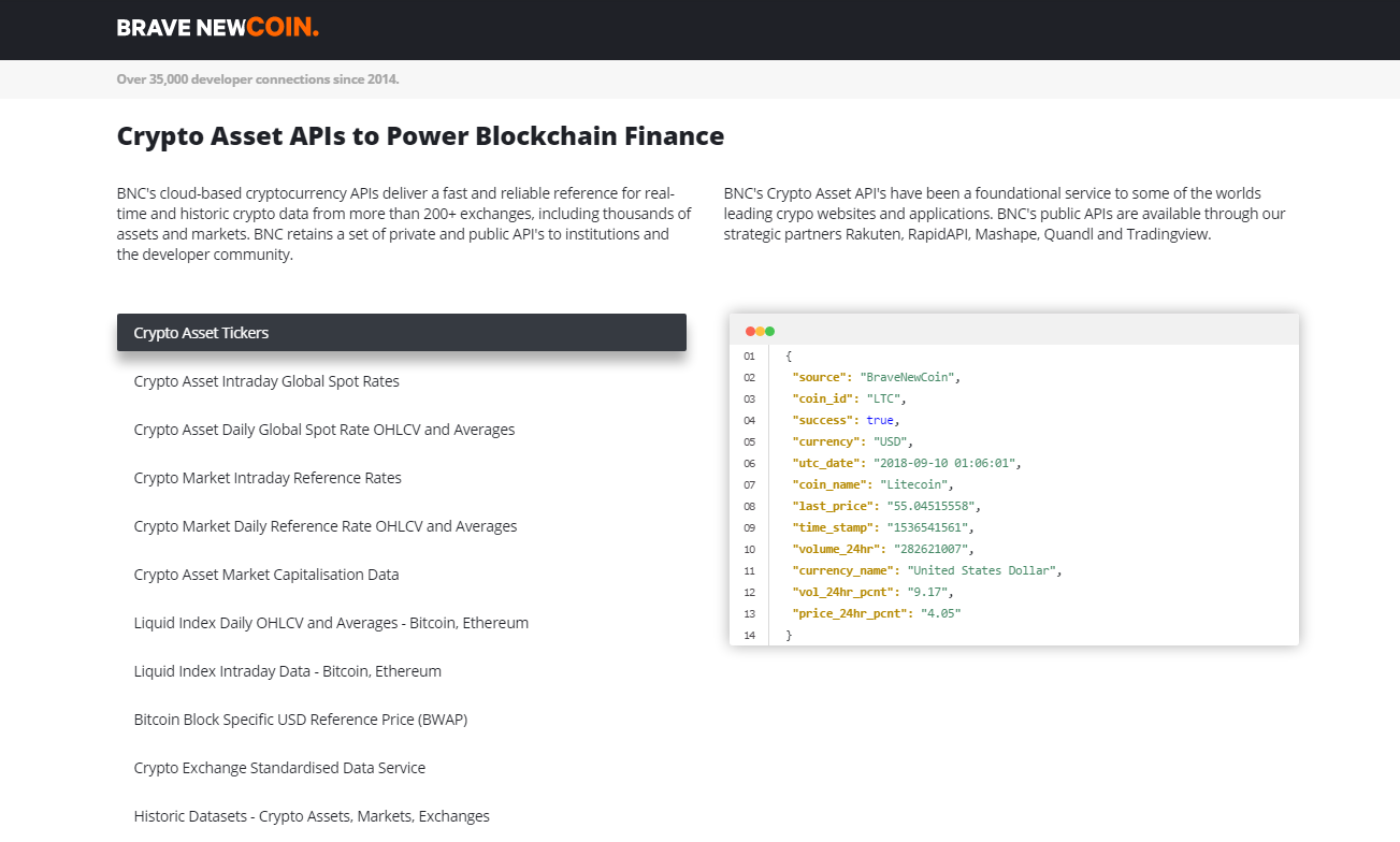 best cryptocurrency currency data api
