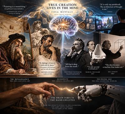 True creation lives in the Mind - COSA MENTALE